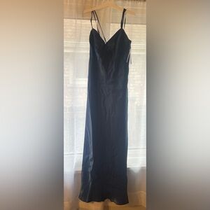 Elegant Blue/ green Satin Gown